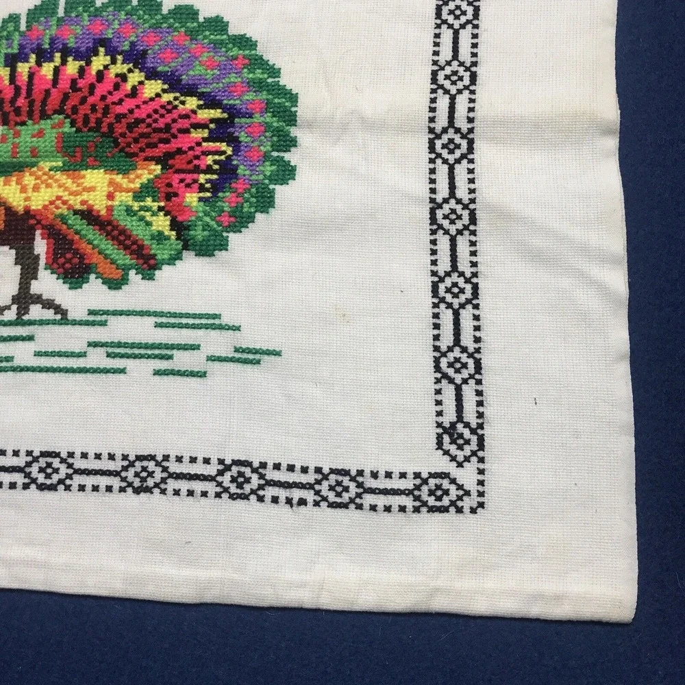 1 Embroidered Peacock Ukrainian Folk Pillow‎ Case Handmade 26